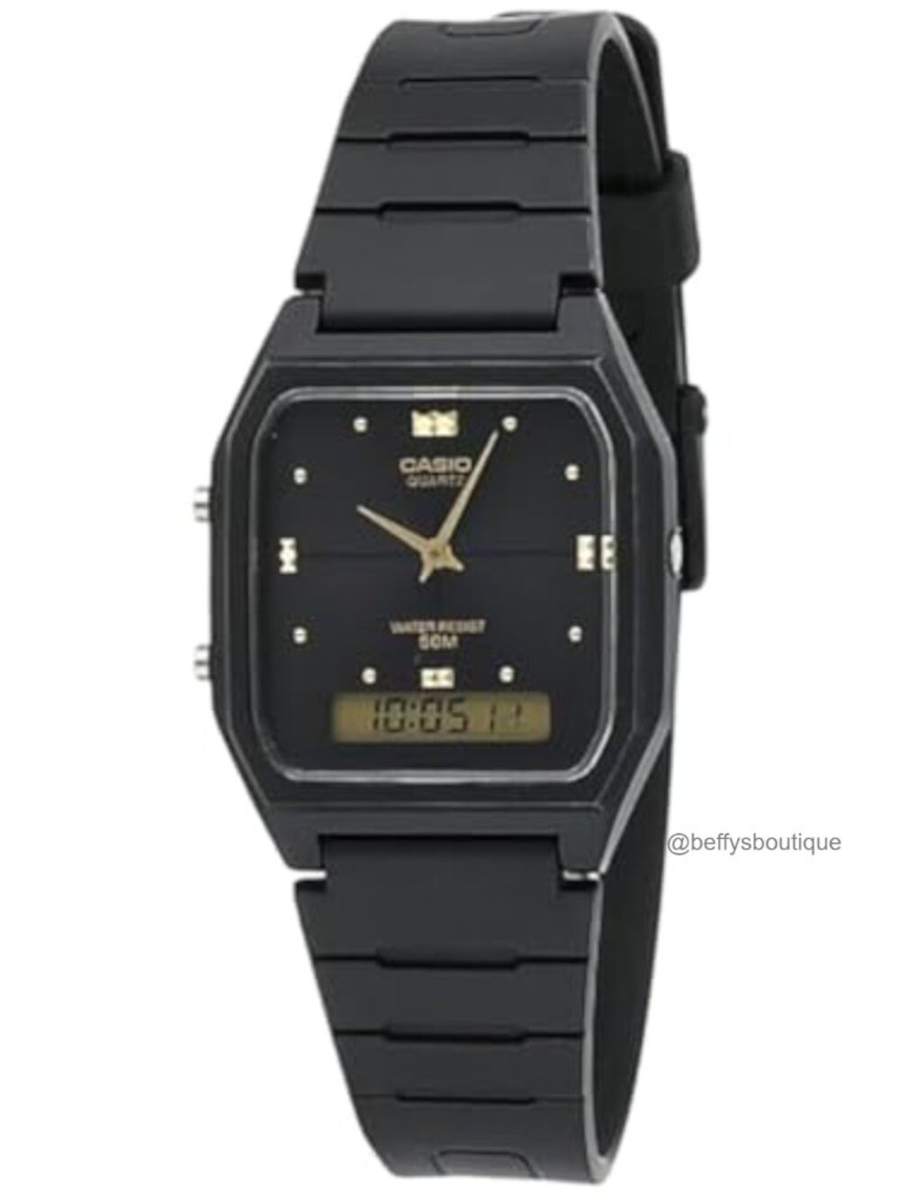 Casio Analog Digital Dual Time Zone Watch 50M Water Resistant